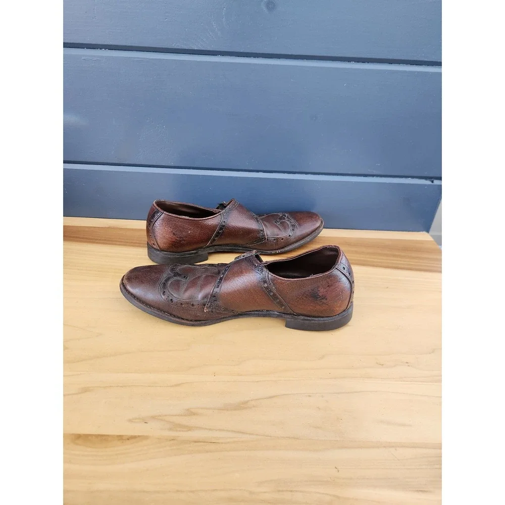 Vintage Brown Leather Oxfords‎